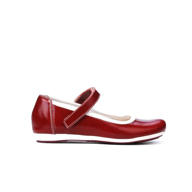 Dětské boty 151 lak bordo