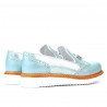 Dámské ležérní boty 659 tyrkysová kombinace