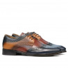 Pánské casual / elegantní boty 874 indigo+hnědá
