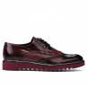 Pánské casual boty 831 lak bordo kombinace