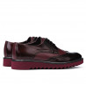 Pánské casual boty 831 lak bordo kombinace