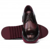 Pánské casual boty 831 lak bordo kombinace