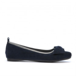 Dámské baleríny 638 indigo velur