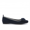 Dámské baleríny 638 indigo velur