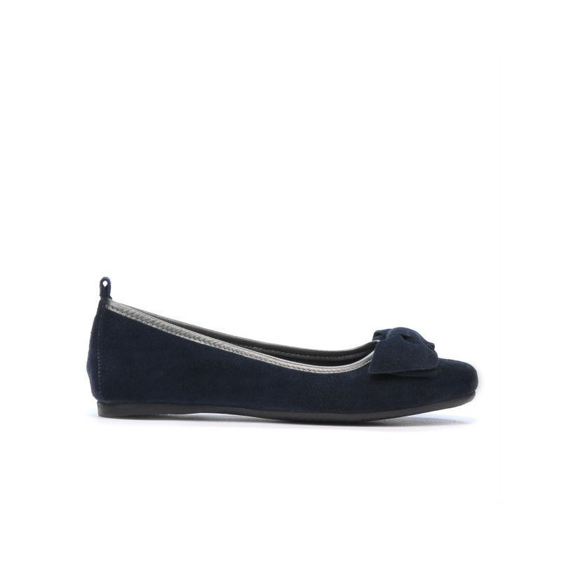 Dámské baleríny 638 indigo velur