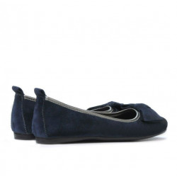 Dámské baleríny 638 indigo velur