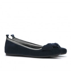 Dámské baleríny 638 indigo velur