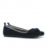 Dámské baleríny 638 indigo velur