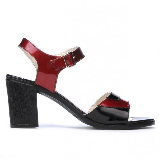 Dámské sandály 5042 bordo+černá