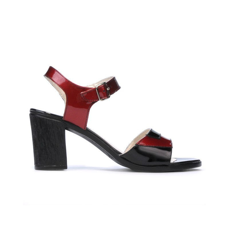 Dámské sandály 5042 bordo+černá