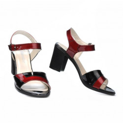 Dámské sandály 5042 bordo+černá