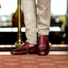 Neformální/elegantní pánské boty 875 v koňaku