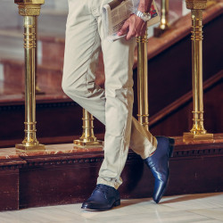 Elegantní pánské boty 878 v indigo