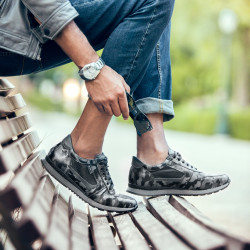 Pánská sportovní obuv 833 šedá kamufláž lifestyle