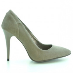 Elegantní dámské boty 1230 cappuccino antilopa