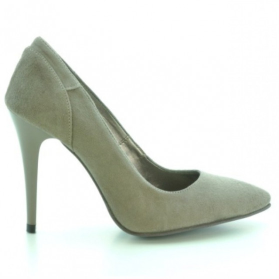 Elegantní dámské boty 1230 cappuccino antilopa