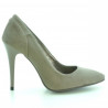Elegantní dámské boty 1230 cappuccino antilopa