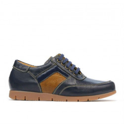 Dětské boty 164 indigo+hnědé