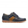 Dětské boty 164 indigo+hnědé