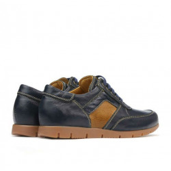 Dětské boty 164 indigo+hnědé