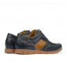 Dětské boty 164 indigo+hnědé