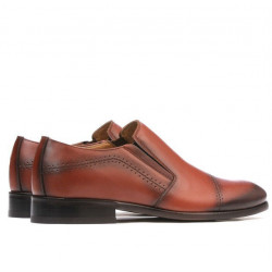 Elegantní pánské boty 877m koňak
