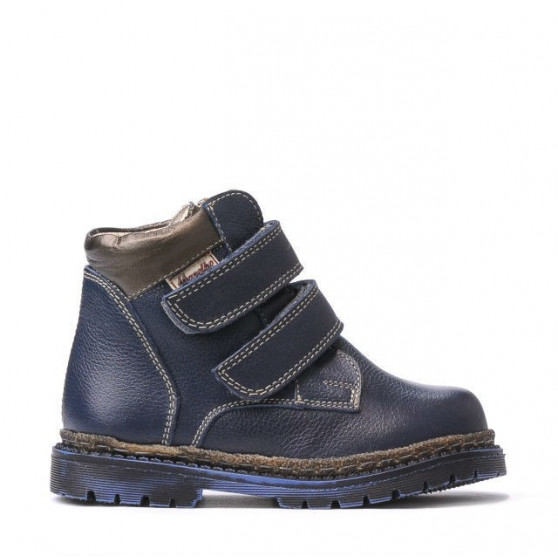 Dětské boty 37-1c indigo + měděná