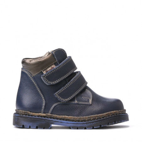 Dětské boty 37-1c indigo + měděná