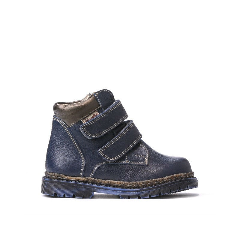 Dětské boty 37-1c indigo + měděná