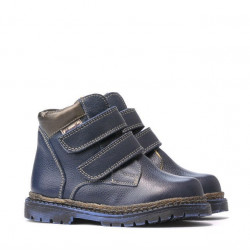 Dětské boty 37-1c indigo + měděná