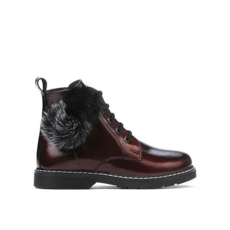 Dětské boty 3010 lak bordo