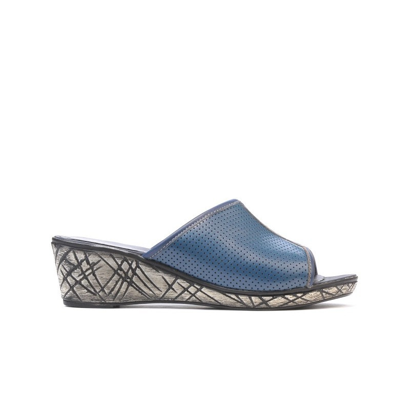 Dámské sandály 5004p indigo perforované