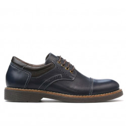 Elegantní boty pro teenagery 372 indigo+kafe