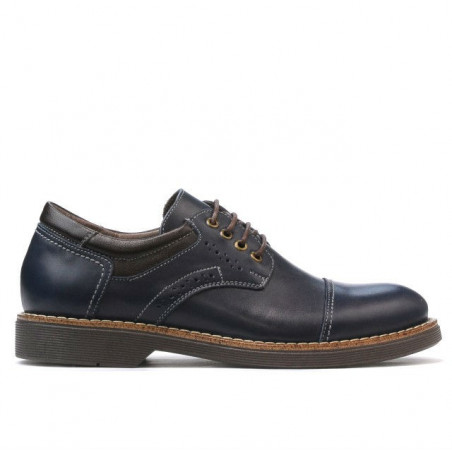 Elegantní boty pro teenagery 372 indigo+kafe