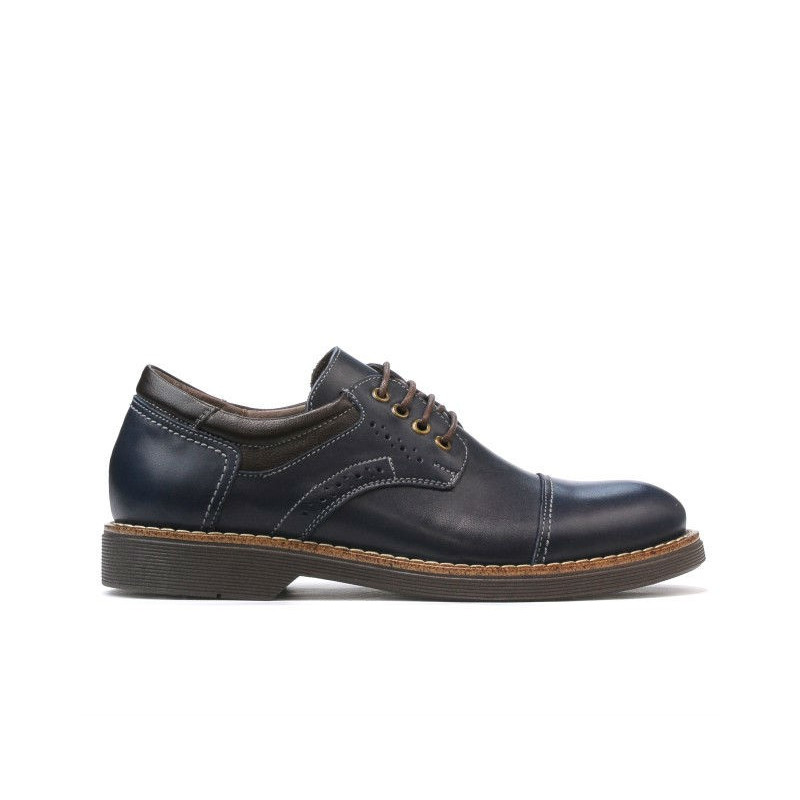 Elegantní boty pro teenagery 372 indigo+kafe