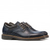 Elegantní boty pro teenagery 372 indigo+kafe
