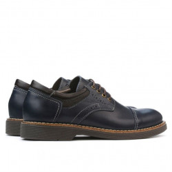 Elegantní boty pro teenagery 372 indigo+kafe