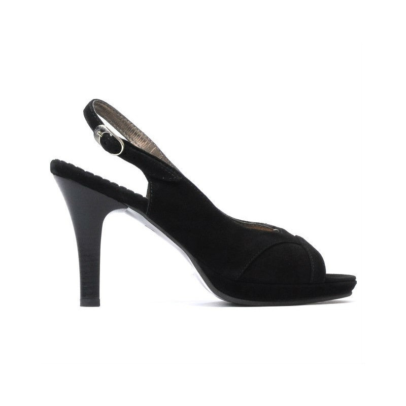 Dámské sandály 1052 černá antilopa