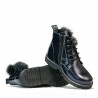 Dětské boty 3010 lak indigo