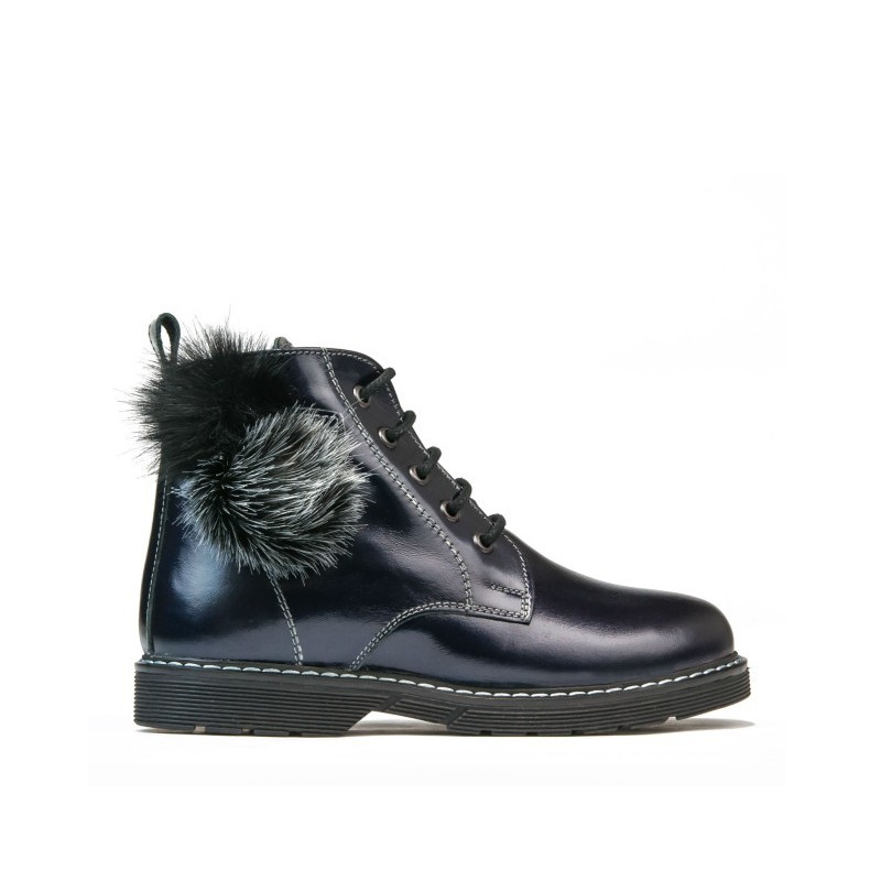 Dětské boty 3010 lak indigo