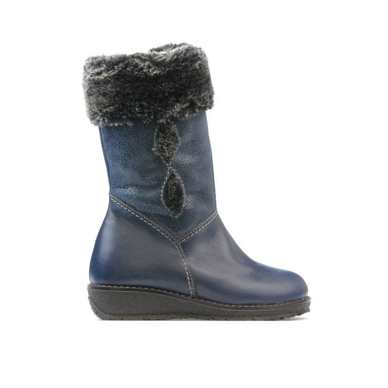 Dětské boty 24c indigo kombinované