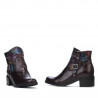 Dámské boty 3319 bordo pastel