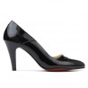 Elegantní dámské lakované boty 1231 černé