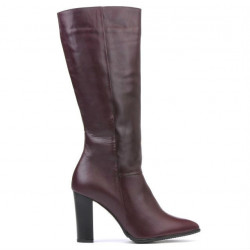 Dámské kozačky 1158-1 bordo