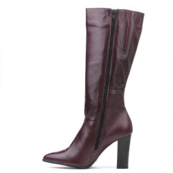 Dámské kozačky 1158-1 bordo