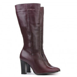 Dámské kozačky 1158-1 bordo