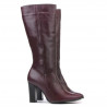 Dámské kozačky 1158-1 bordo