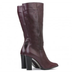 Dámské kozačky 1158-1 bordo