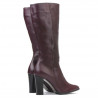 Dámské kozačky 1158-1 bordo
