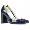 Elegantní dámské boty 1261 lak indigo